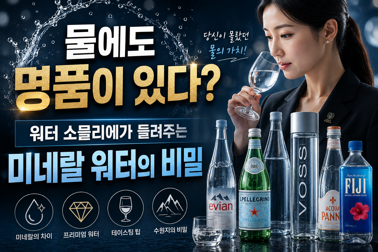 물에도 명품이 있다? 워터 소믈리에가 들려주는 미네랄 워터의 비밀
