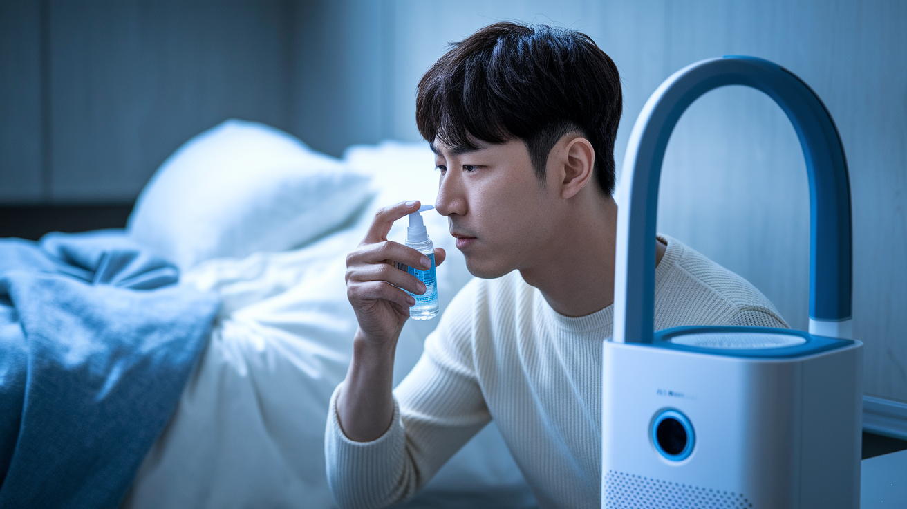 비강 스프레이 치료하기