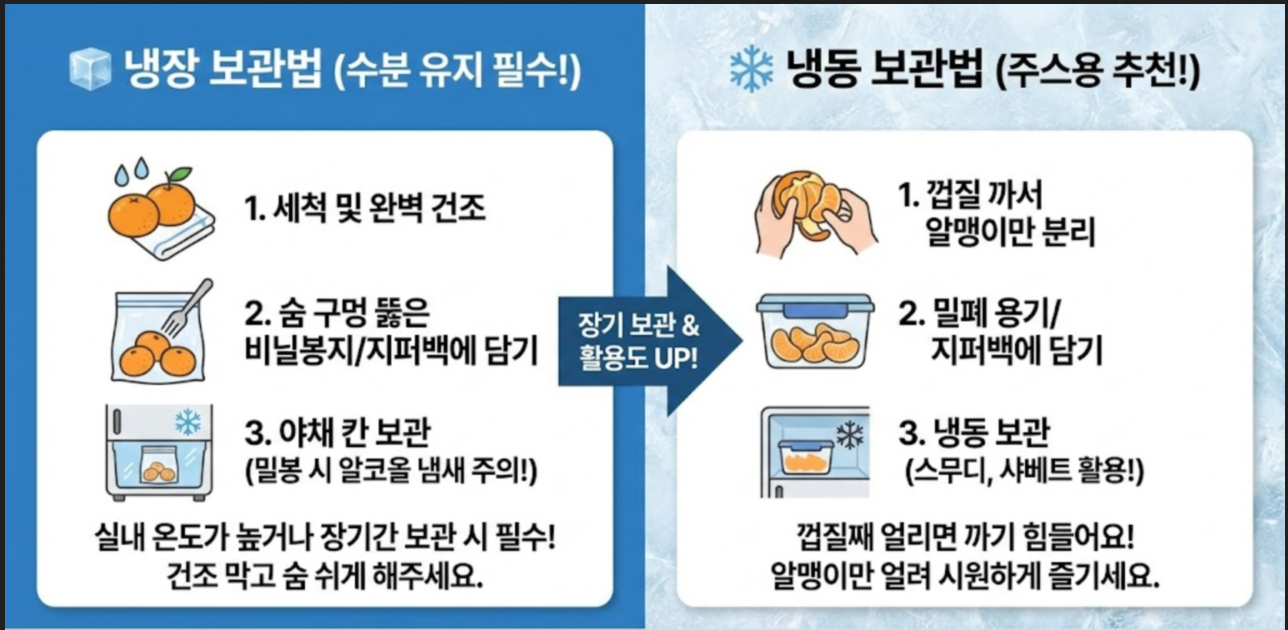 귤 보관방법