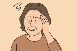 당뇨 초기증상으로 피로감을 느끼는 모습