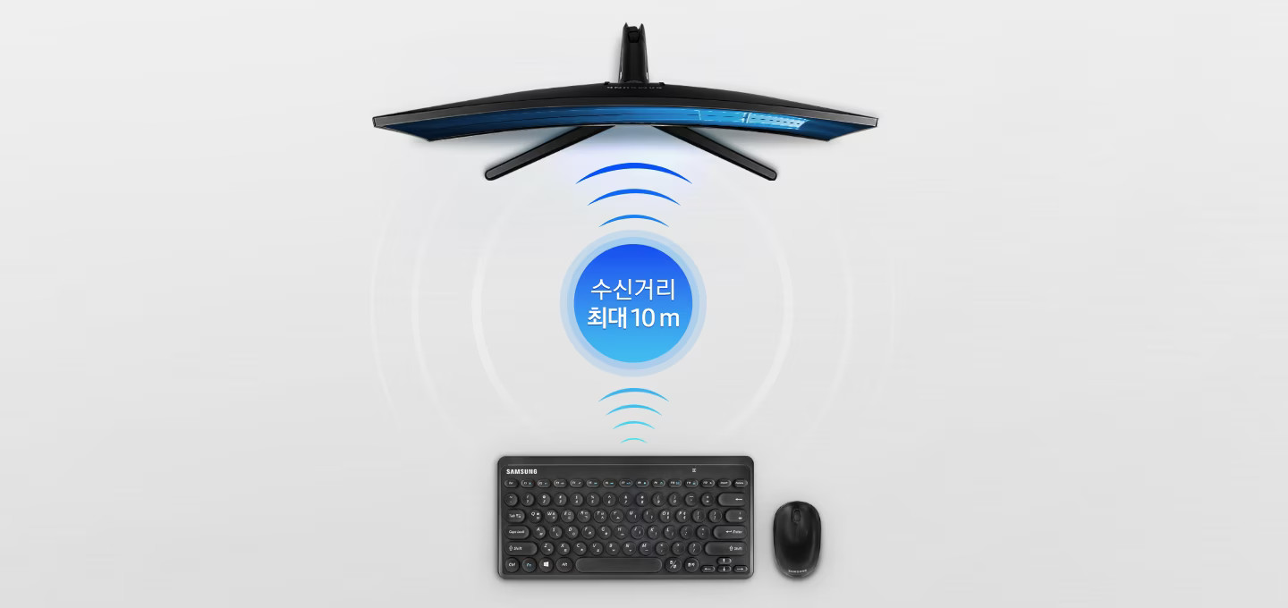 Samsung SRP-9610B 무선 미니 키보드/마우스 세트