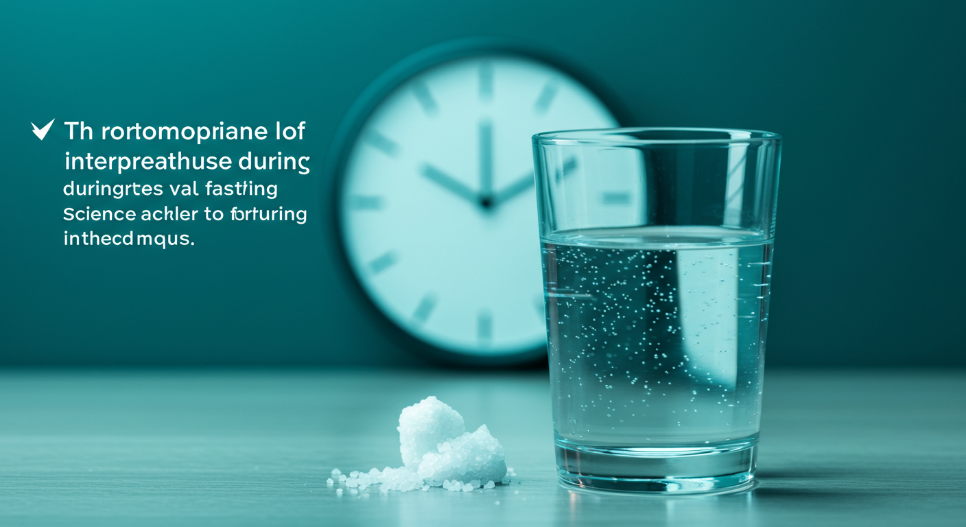 간헐적 단식 물 섭취, 얼마나 마셔야 할까?