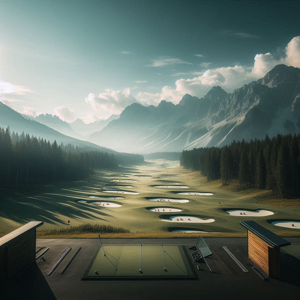 실외골프연습장 배경