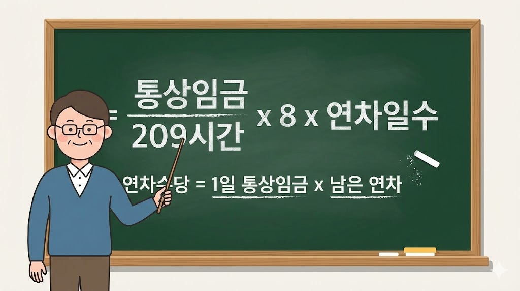 연차수당 계산 공식, 이것만 기억하세요!