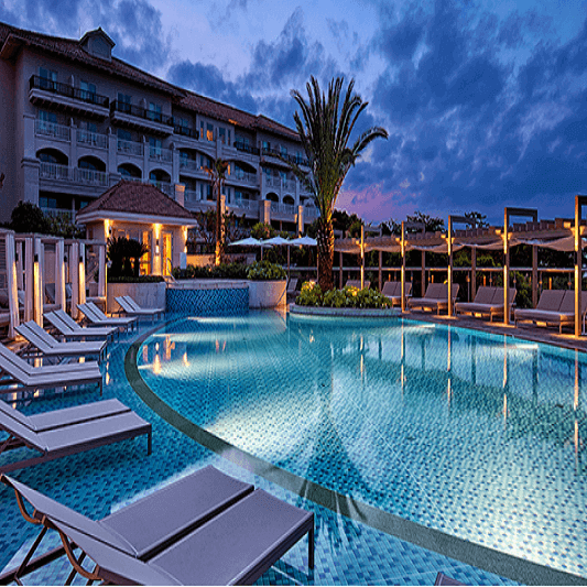 제주 신라호텔 야외 수영장 전경 사진