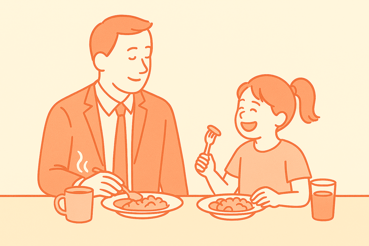 짧지만 소중한 하루의 가족 순간