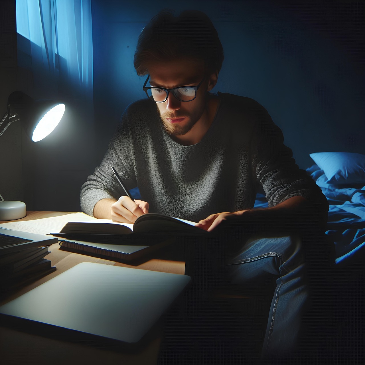 직장인이 공부하는 모습