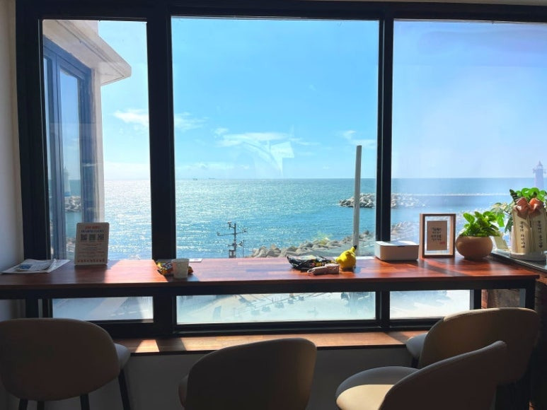 부산 바다뷰 맛집, 청사포 바다라면 카페