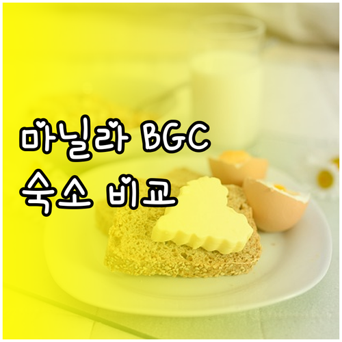 마닐라 BGC 숙소 7곳 상세 비교 가이드.. 장점 단점 가격 정보 한눈에 보기 마닐라 BGC 숙소 7곳 상세 비교