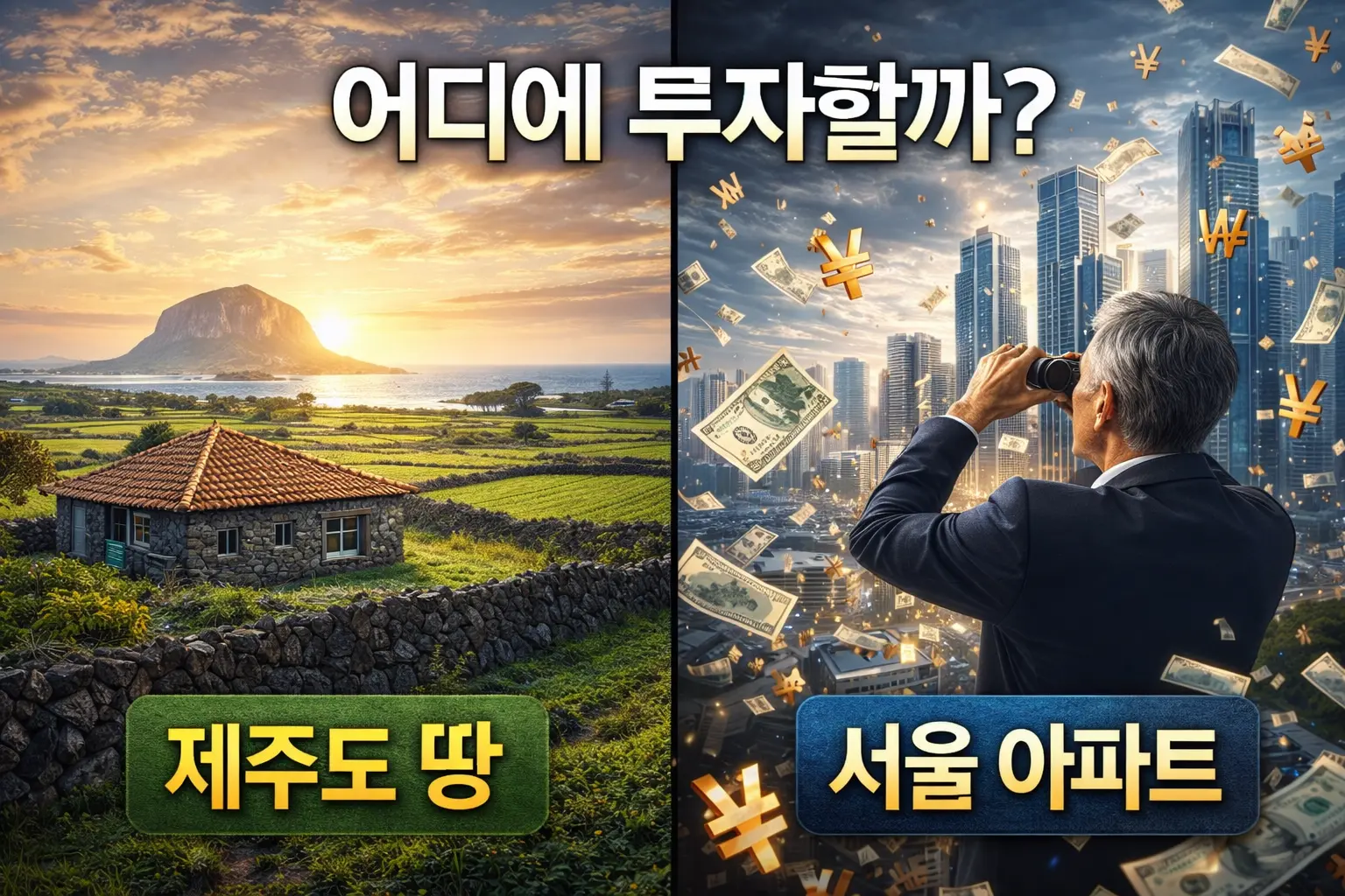 은퇴 후 제주도 내 집 마련? 제주도 싼 땅 및 저평가 부동산(조천, 한림, 구좌) 투자고민하는 은퇴자