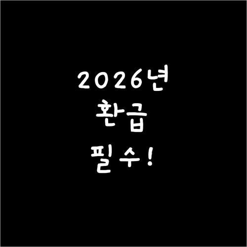 2026년 건강보험료 환급 대상자 확..