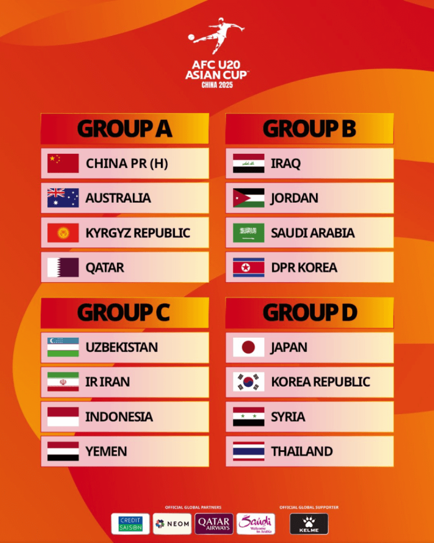 2025 AFC U-20 아시안컵 일정 및 실시간 중계