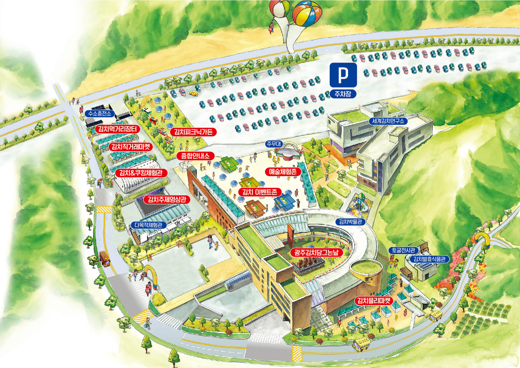 2022광주세계김치축제 행사장 안내도