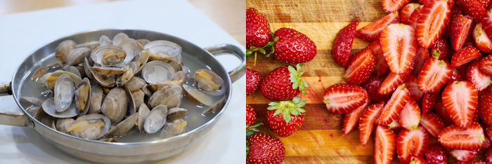 바지락-딸기사진