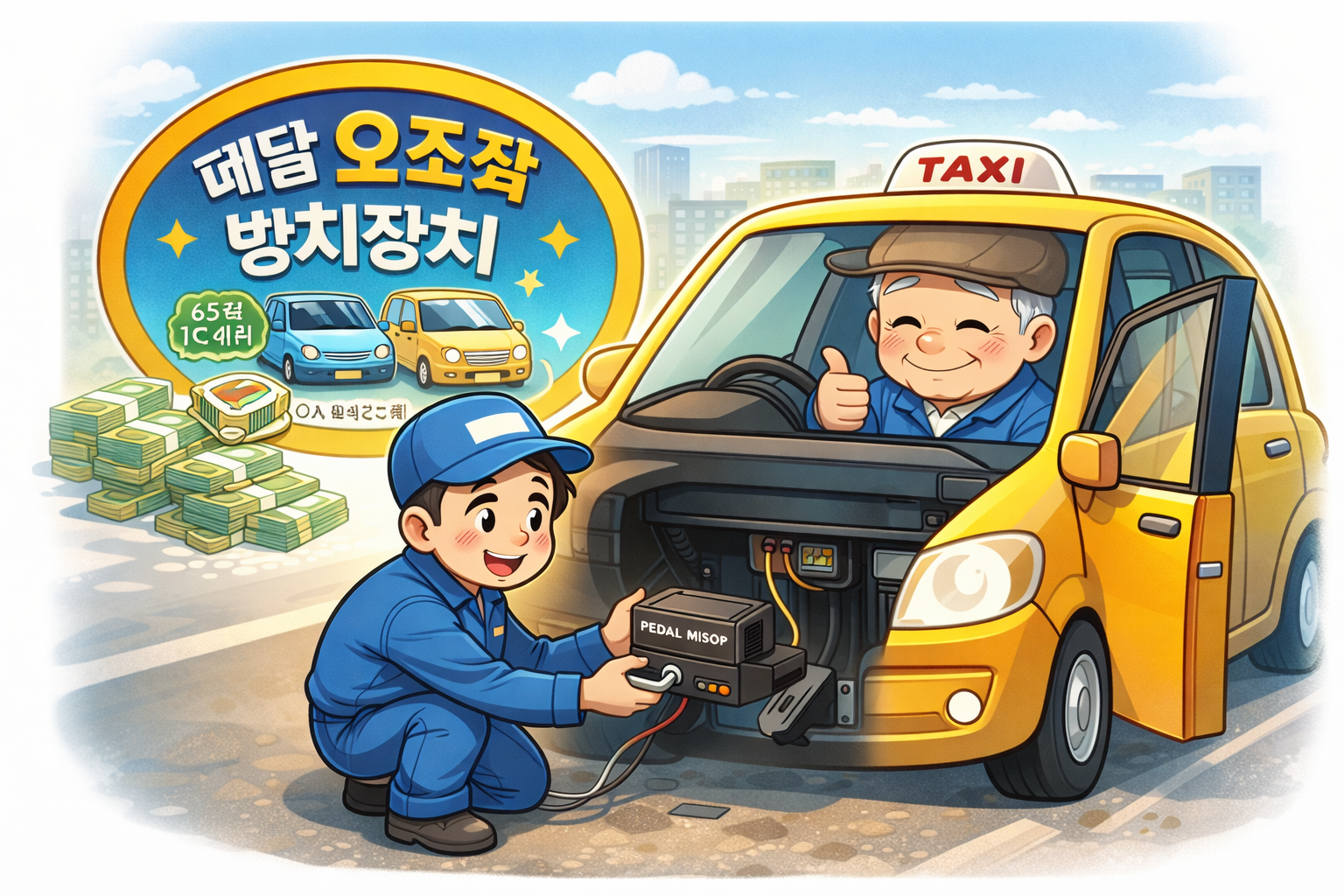 페달 오조작 방지장치 지원사업: 65세 이상 신청안내