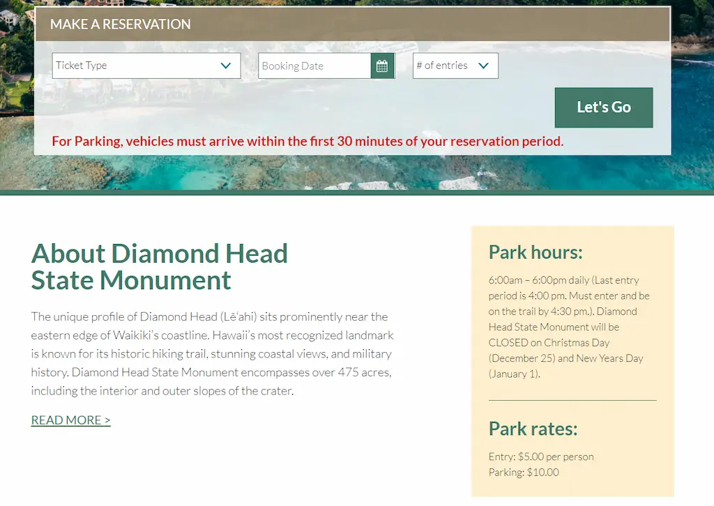 다이아몬드 헤드 공식홈페이지 첫화면