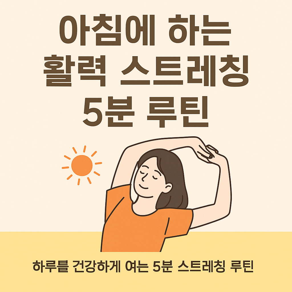 아침에 하는 활력 스트레칭 5분 루틴