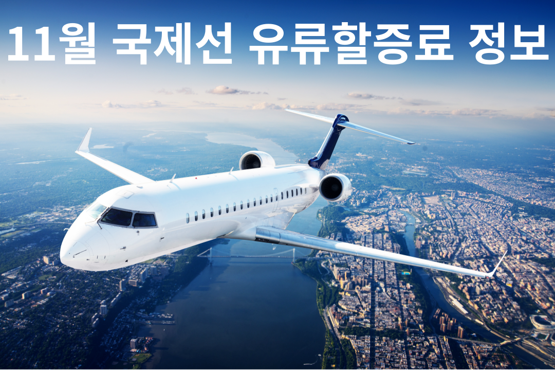 11월 국제선 유류할증료 정보