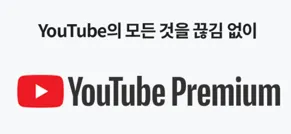 유튜브 프리미엄도 선택 가능