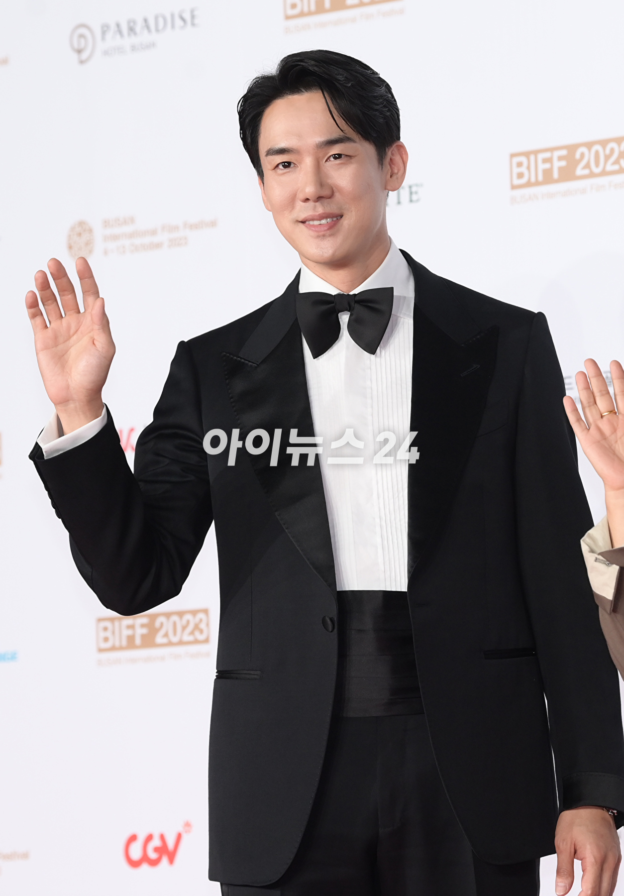 배우 유연석이 6일 오후 부산광역시 해운대구 영화의전당에서 진행된 제28회 부산국제영화제 '운수 오진 날' 오픈토크에 참석하고 있다. [사진=정소희 기자]