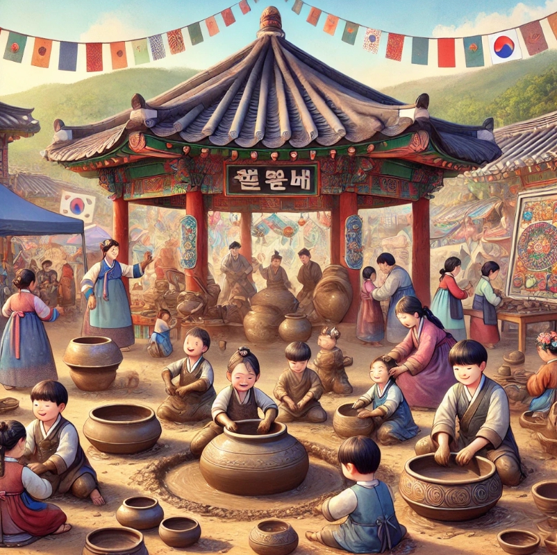 옹기만들기 마을 축제 이미지