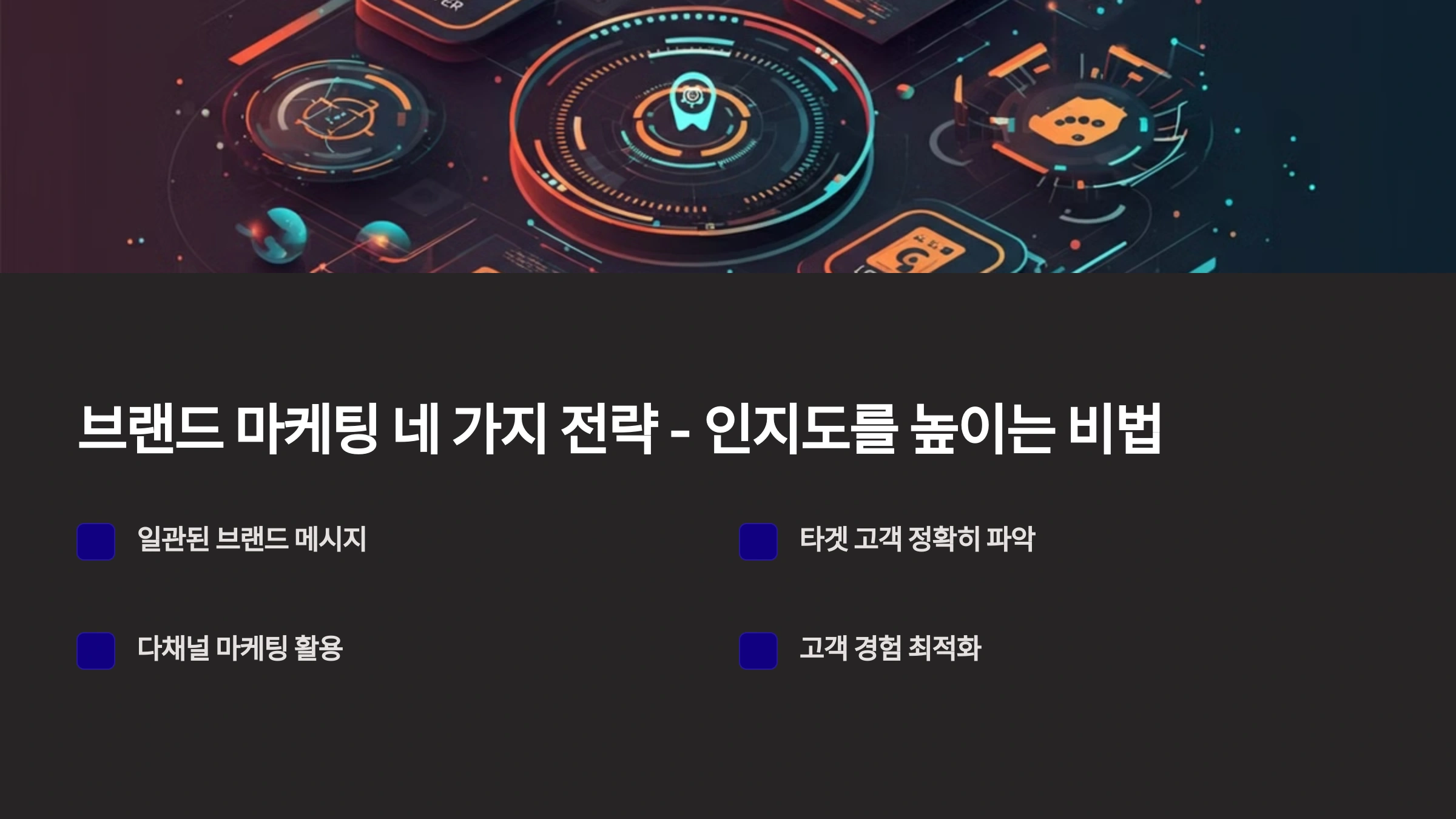 브랜드 마케팅 네 가지 전략 - 인지도를 높이는 비법