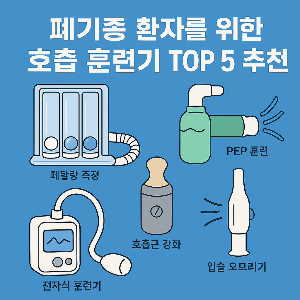폐기종 환자를 위한 호흡 훈련기 리뷰 숨쉬기 도와주는 TOP 5 추천