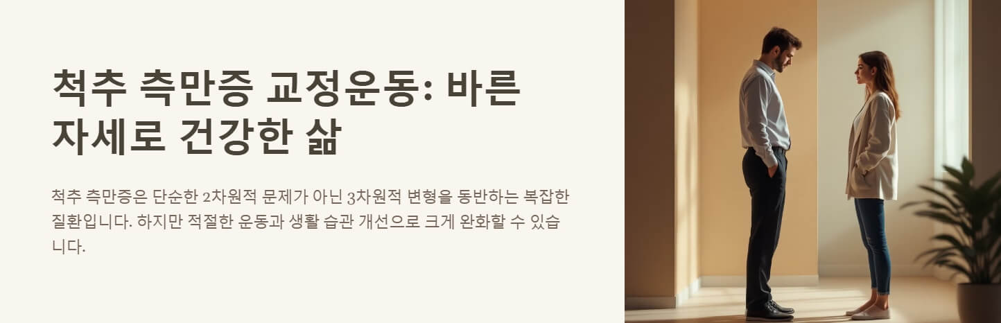 척추 측만증 교정운동