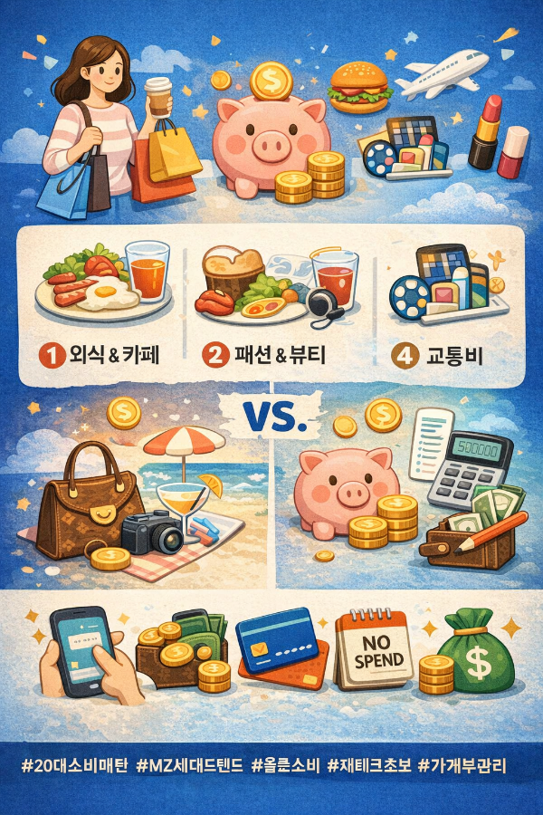 20대 소비패턴 완전 분석: 어디에 돈을 쓸까? 절약과 소비의 경계