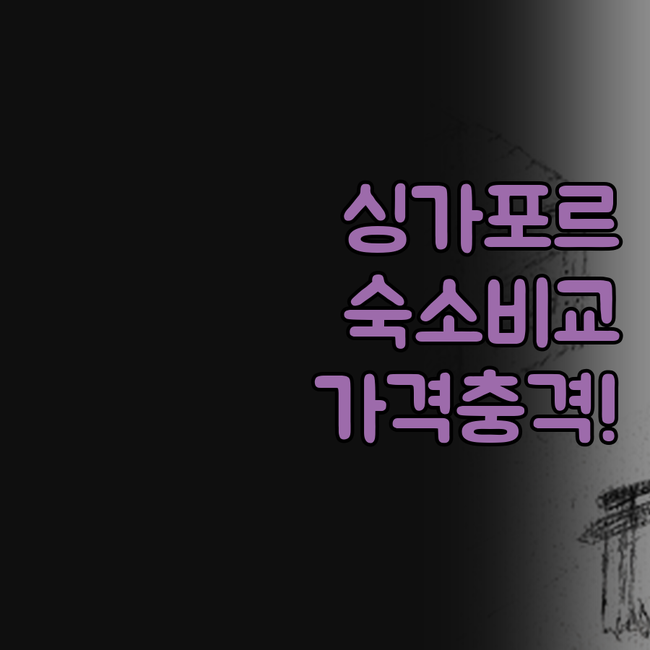 싱가포르 여행 숙소 YWCA YMCA..