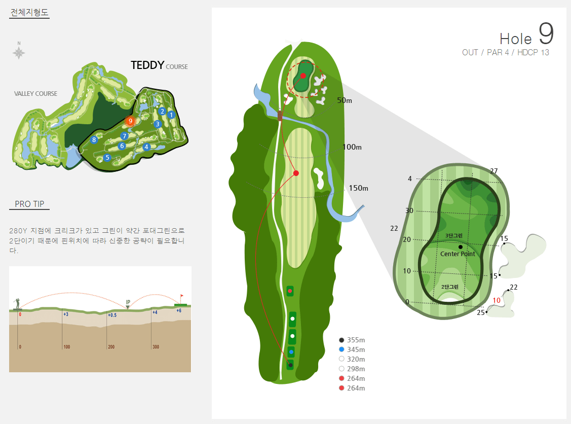 테디밸리 골프클럽 테디코스 9