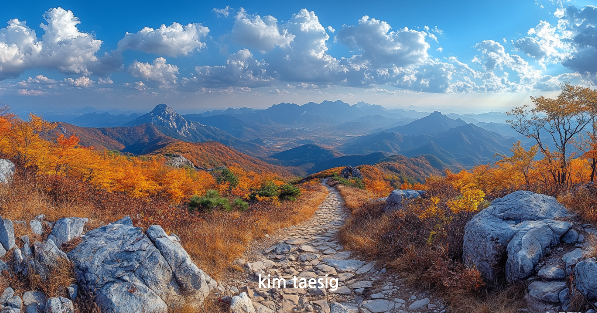 백암산의 사계절