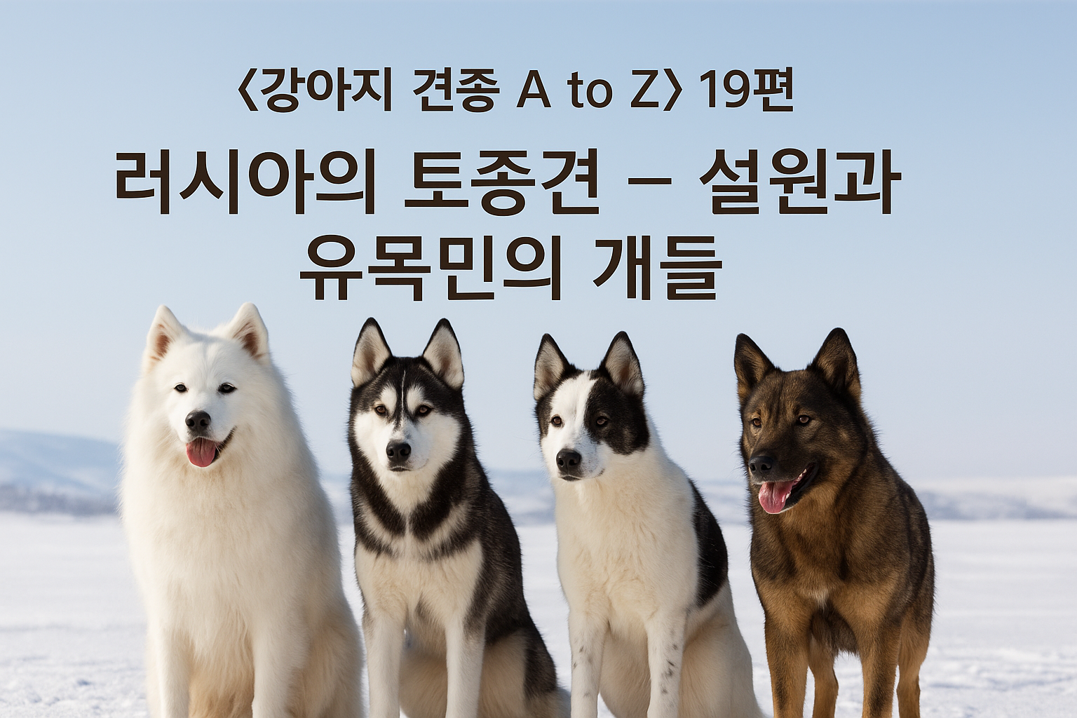 러시아의 토종견 이미지 – 설원과 유목민의 개들