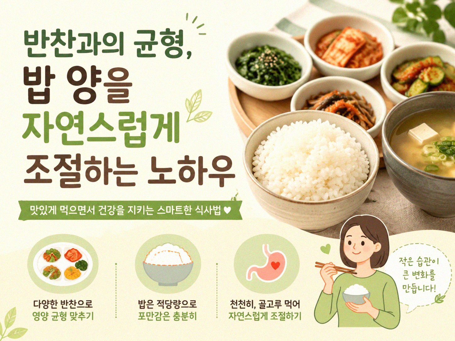 밥 양 조절, 조금씩 줄이는 현실적인 방법은 무엇일까
