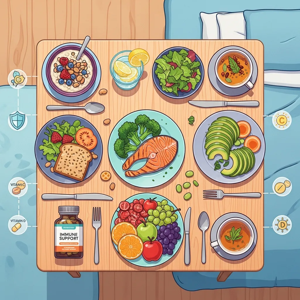 균형 잡힌 식사와 휴식