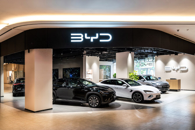 BYD Auto 스타필드시티 명지 부산 전시장 전경