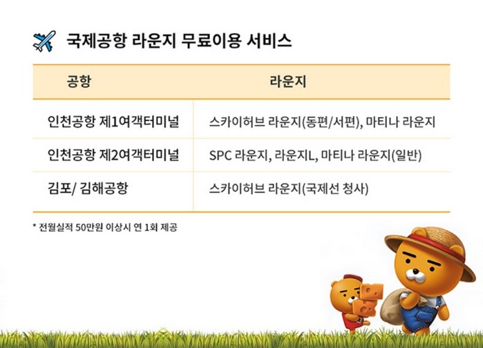 NH농협 라이언 치즈 체크카드