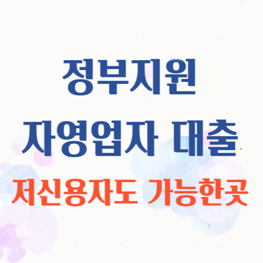 정부지원자영업자대출