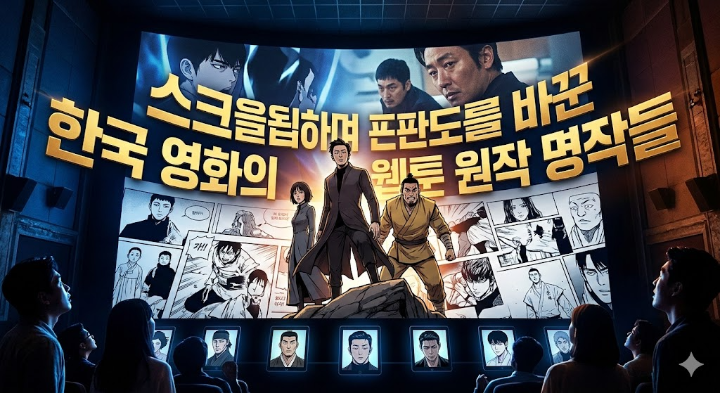스크린을 압도하며 한국 영화의 판도를 바꾼 웹툰 원작 명작들