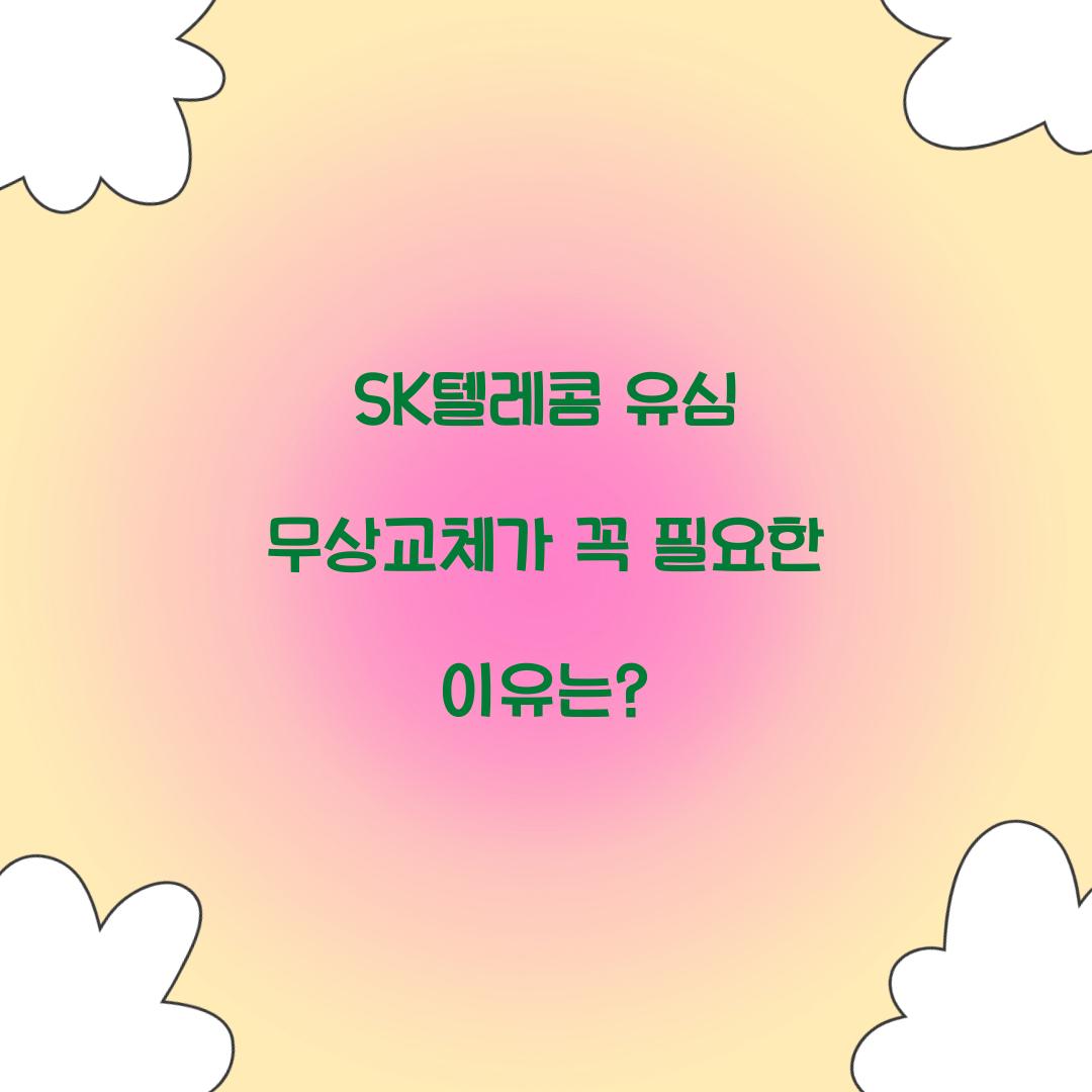 sk텔레콤 유심 무상교체