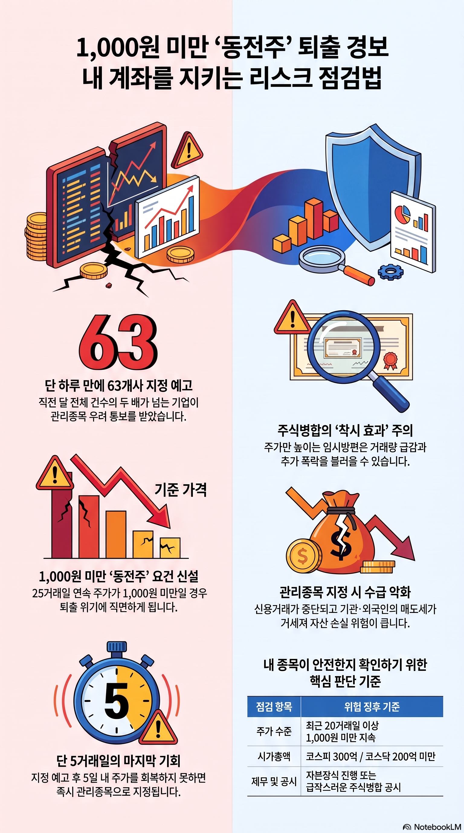 동전주 관리종목 지정예고