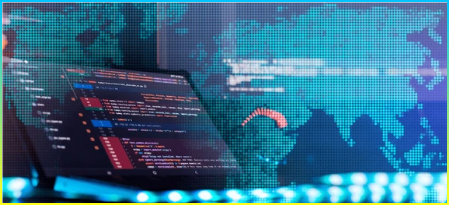 노트북 클로징 사진 CSS, JavaScript 및 HTML 사용 함수 소스 코드의 닫기를 모니터링. 요약 IT 기술 배경