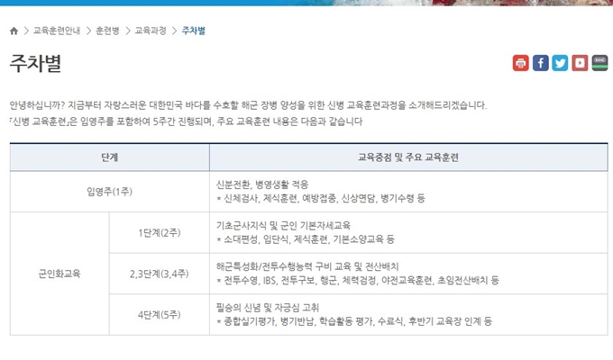 주차별_공군_훈련_일정_검색방법