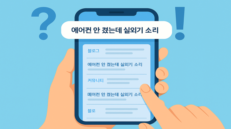 에어컨 안 켰는데 실외기 돌아가는 소리