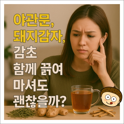 야관문, 돼지감자, 감초 함께 끓여 마셔도 괜찮을까?
