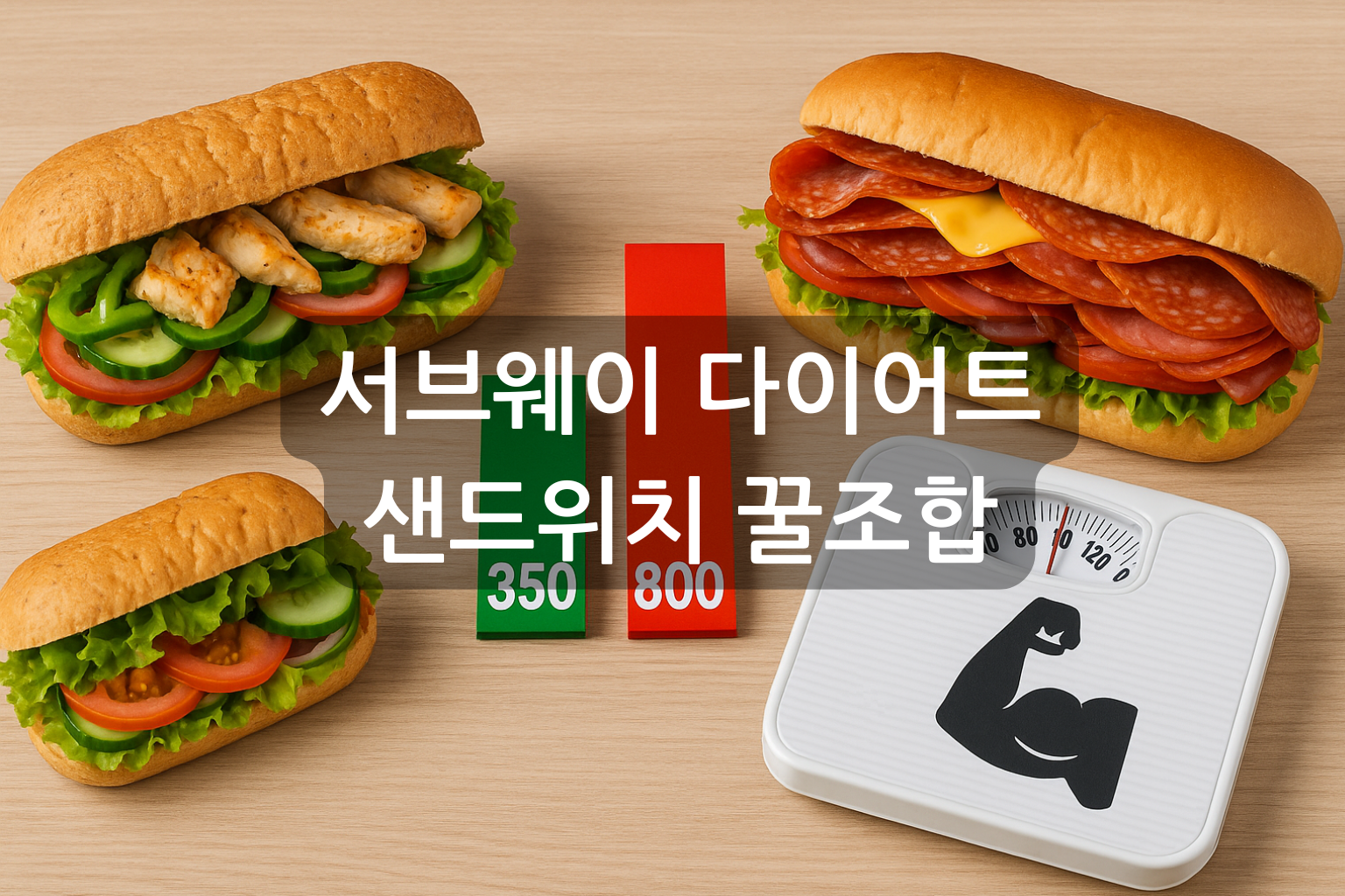 서브웨이 다이어트 샌드위치 꿀조합