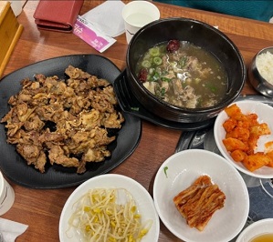 석쇠불고기-갈비탕