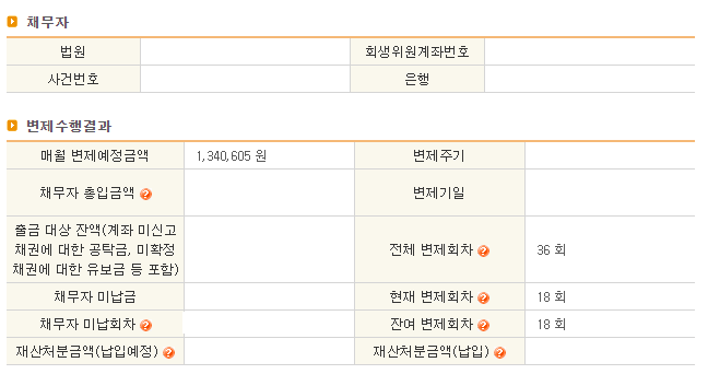 개인회생 자격조건 개인회생의 삶