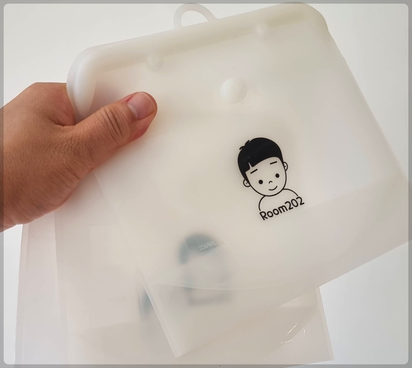 실리콘 지퍼백 3개