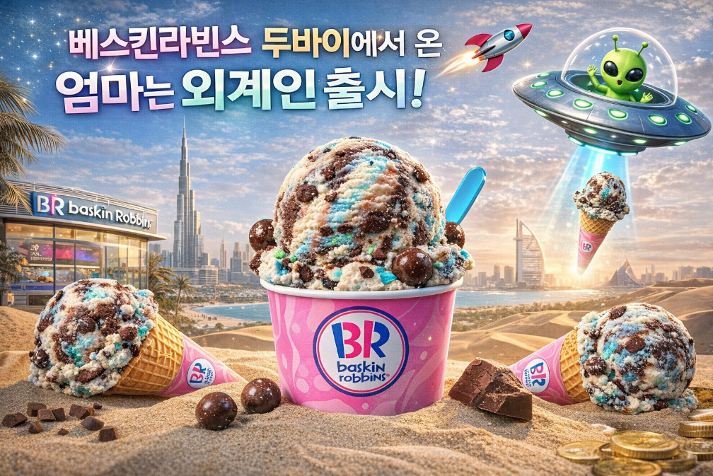 베스킨라빈스 신메뉴 두바이에서 온 엄마는 외계인 먹어본 찐후기
